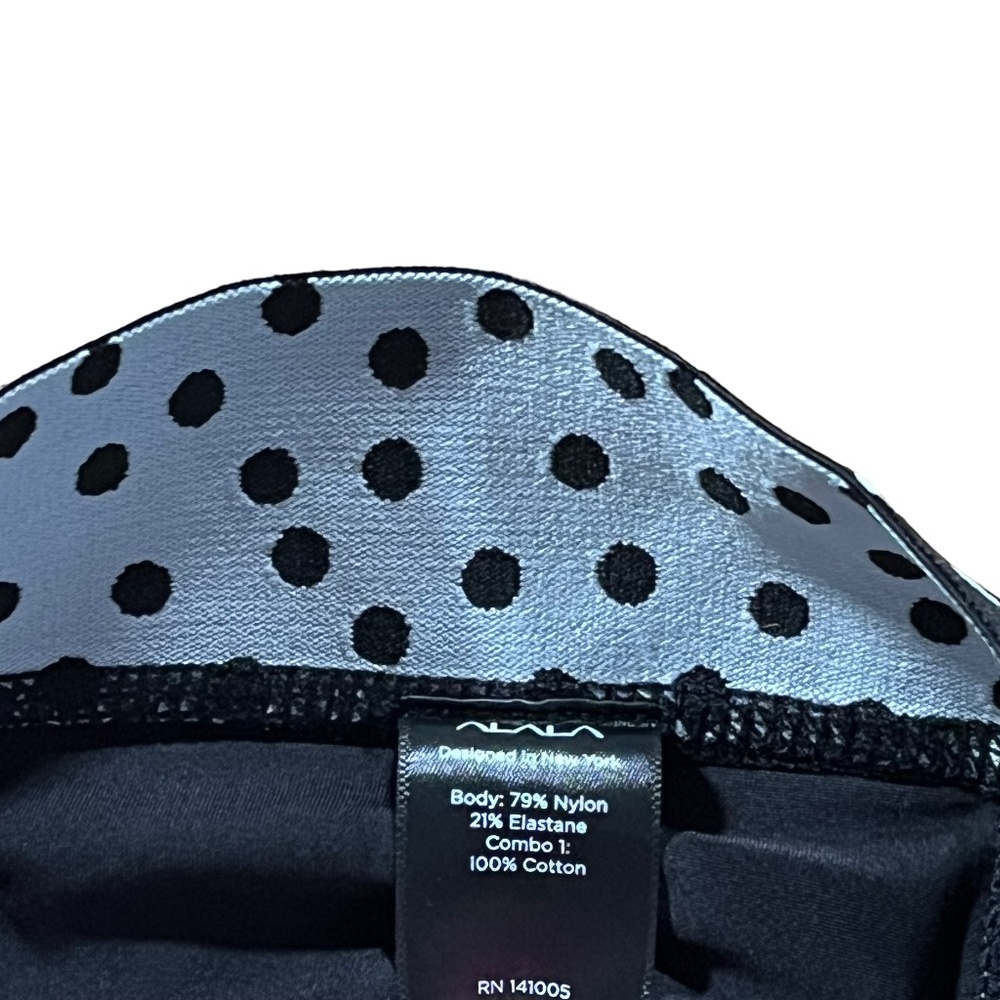Alala Pants Women’s XL Black/White Polka Dot Eclipse Tight Leggings - Picture 9 of 13
